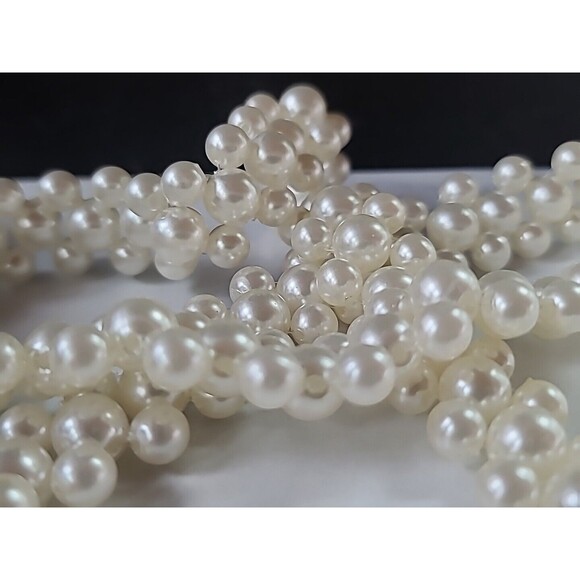 Faux Pearl Beaded Adjustable Necklace, Vintage - Picture 5 of 10